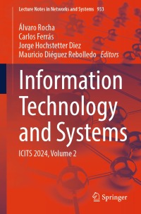 Imagen de portada: Information Technology and Systems 9783031542558