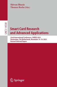 Titelbild: Smart Card Research and Advanced Applications 9783031544088