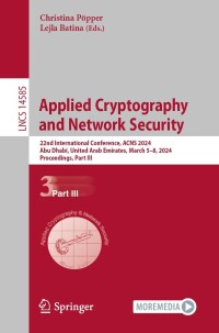 Imagen de portada: Applied Cryptography and Network Security 9783031547751