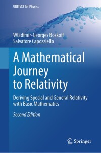 Cover image: A Mathematical Journey to Relativity 2nd edition 9783031548222