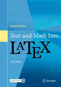 Cover image: Text and Math Into LaTeX 6th edition 9783031552809