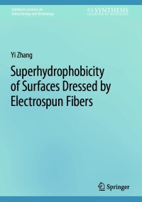 Cover image: Superhydrophobicity of Surfaces Dressed by Electrospun Fibers 9783031555510