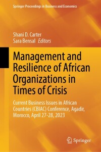 Imagen de portada: Management and Resilience of African Organizations in Times of Crisis 9783031560064