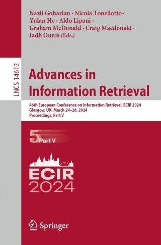 Imagen de portada: Advances in Information Retrieval 9783031560682