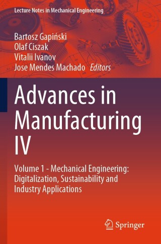 Cover image: Advances in Manufacturing IV 9783031564659