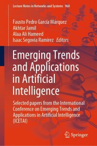 Imagen de portada: Emerging Trends and Applications in Artificial Intelligence 9783031567278