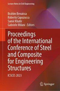 Cover image: Proceedings of the International Conference of Steel and Composite for Engineering Structures 9783031572234