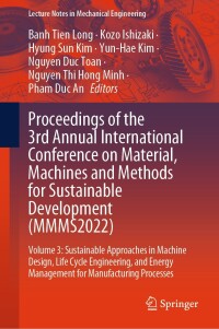 Cover image: Proceedings of the 3rd Annual International Conference on Material, Machines and Methods for Sustainable Development (MMMS2022) 9783031574597