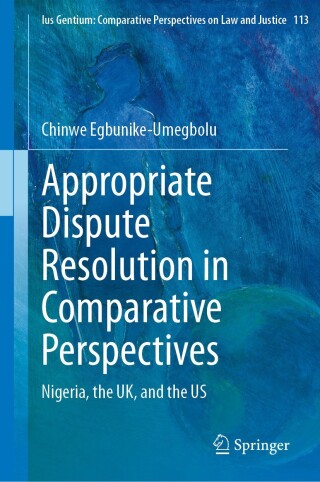 Cover image: Appropriate Dispute Resolution in Comparative Perspectives 9783031574757