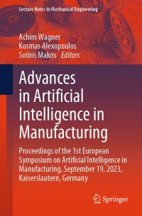 Cover image: Advances in Artificial Intelligence in Manufacturing 9783031574955