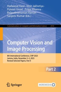 Cover image: Computer Vision and Image Processing 9783031581731