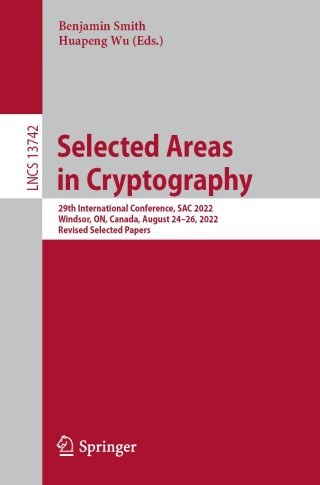 Cover image: Selected Areas in Cryptography 9783031584107
