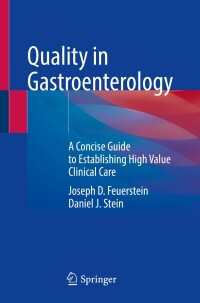 Cover image: Quality in Gastroenterology 9783031584916