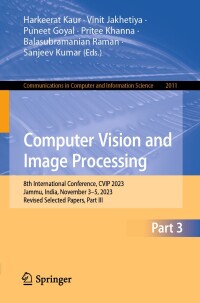 Immagine di copertina: Computer Vision and Image Processing 9783031585340