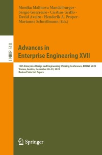 Cover image: Advances in Enterprise Engineering XVII 9783031589348