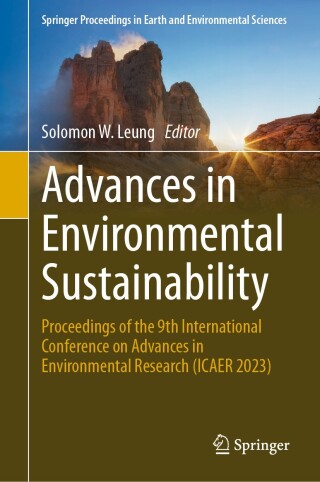 Imagen de portada: Advances in Environmental Sustainability 9783031594960