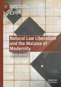 Imagen de portada: Natural Law Liberalism and the Malaise of Modernity 9783031597367