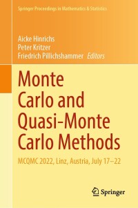 Cover image: Monte Carlo and Quasi-Monte Carlo Methods 9783031597619