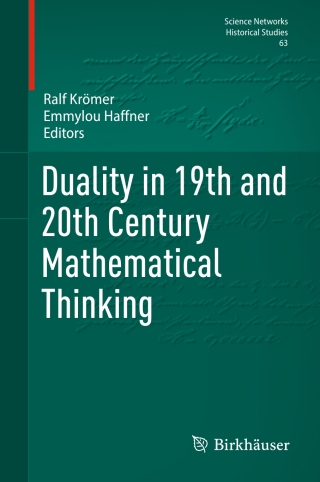 Cover image: Duality in 19th and 20th Century Mathematical Thinking 9783031597961