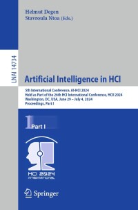 Imagen de portada: Artificial Intelligence in HCI 9783031606052