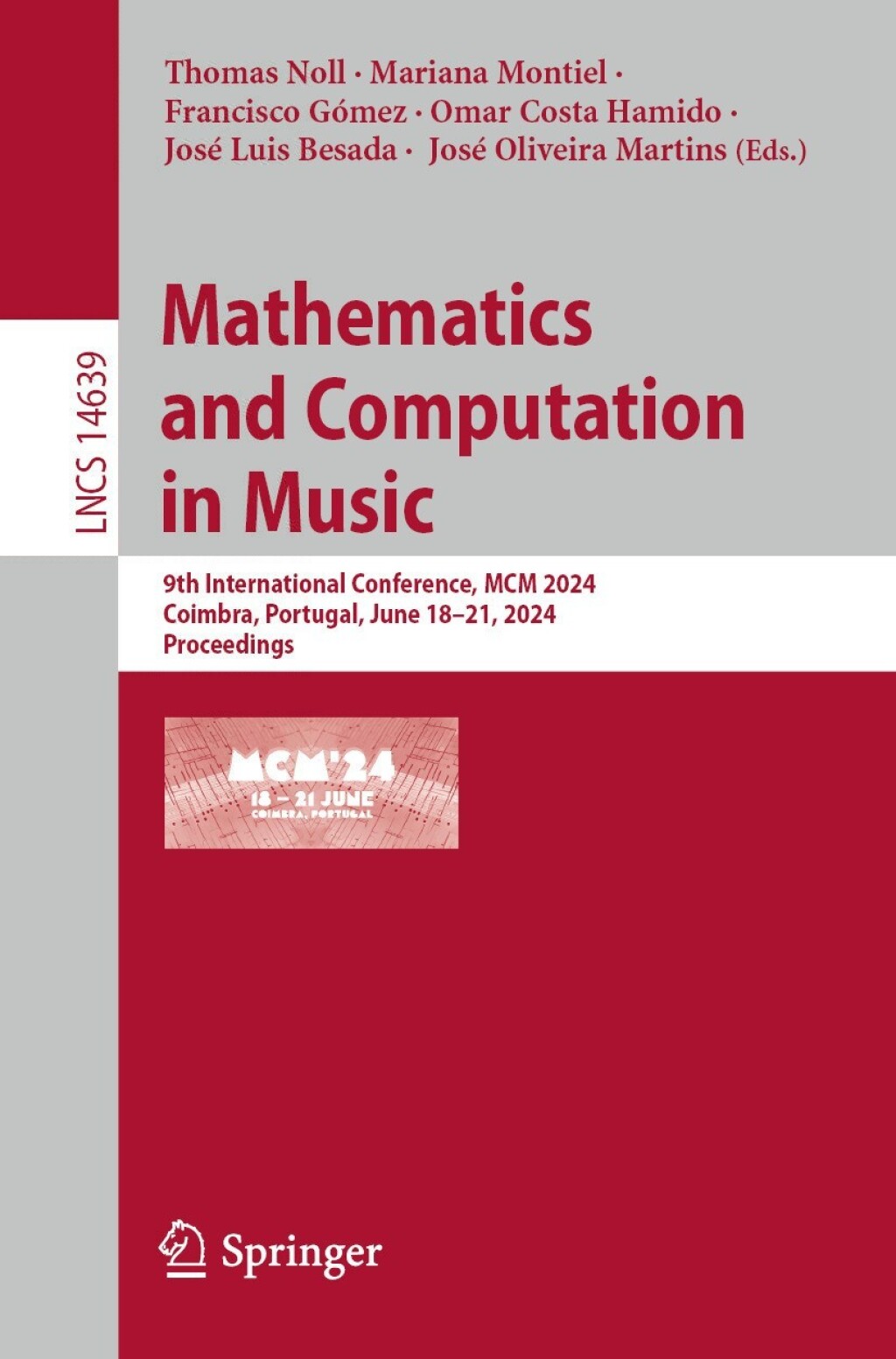 Mathematics and Computation in Music 9th International Conference, MCM 2024, Coimbra, Portugal, June 18–21, 2024, Proceedings