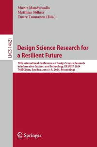 Imagen de portada: Design Science Research for a Resilient Future 9783031611742