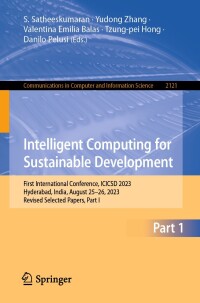 Cover image: Intelligent Computing for Sustainable Development 9783031612862