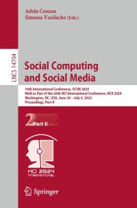 Omslagafbeelding: Social Computing and Social Media 9783031613043