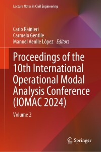 Cover image: Proceedings of the 10th International Operational Modal Analysis Conference (IOMAC 2024) 9783031614248