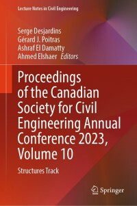 Cover image: Proceedings of the Canadian Society for Civil Engineering Annual Conference 2023, Volume 10 9783031615269