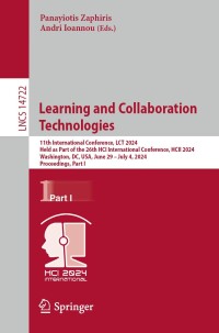 Cover image: Learning and Collaboration Technologies 9783031616716