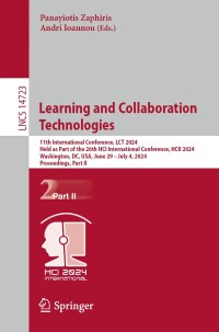 Cover image: Learning and Collaboration Technologies 9783031616846