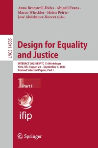 Cover image: Design for Equality and Justice 9783031616877