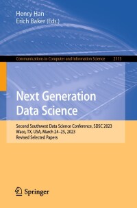 Cover image: Next Generation Data Science 9783031618154