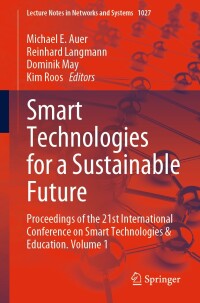 Imagen de portada: Smart Technologies for a Sustainable Future 9783031618901