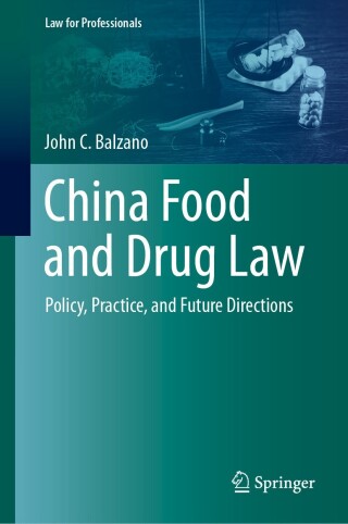 Cover image: China Food and Drug Law 9783031619007