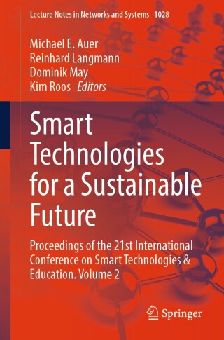 Titelbild: Smart Technologies for a Sustainable Future 9783031619045