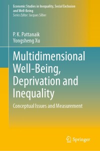 Imagen de portada: Multidimensional Well-Being, Deprivation and Inequality 9783031620454