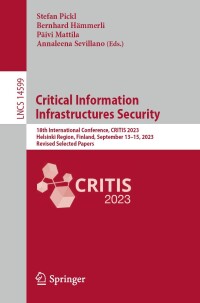 Immagine di copertina: Critical Information Infrastructures Security 9783031621383