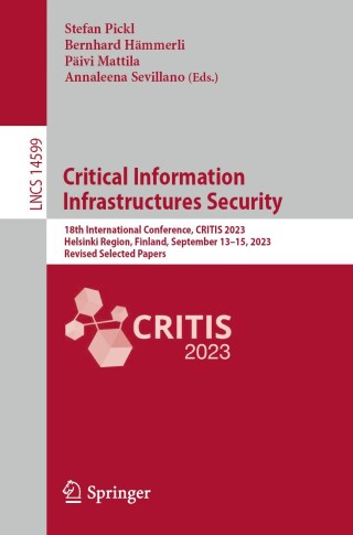 Cover image: Critical Information Infrastructures Security 9783031621383