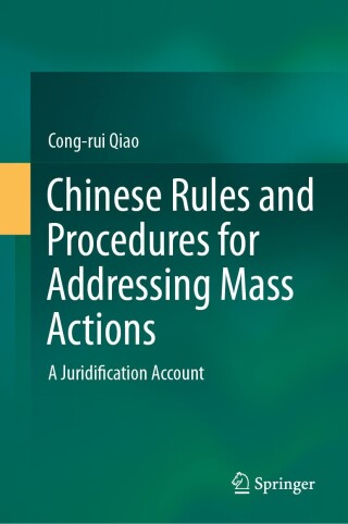 Cover image: Chinese Rules and Procedures for Addressing Mass Actions 9783031622007