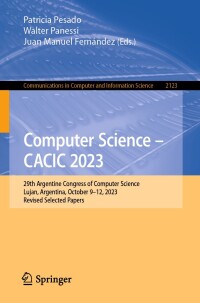 Cover image: Computer Science – CACIC 2023 9783031622441