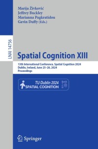 Cover image: Spatial Cognition XIII 9783031631146