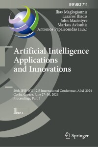 Cover image: Artificial Intelligence Applications and Innovations 9783031632105