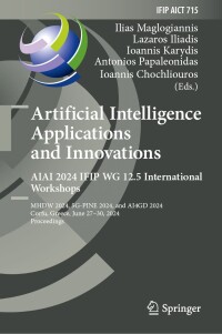 Cover image: Artificial Intelligence Applications and Innovations. AIAI 2024 IFIP WG 12.5 International Workshops 9783031632266