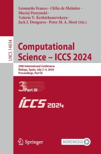 Cover image: Computational Science – ICCS 2024 9783031637582