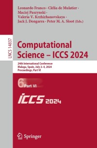 Omslagafbeelding: Computational Science – ICCS 2024 9783031637773