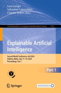 Immagine di copertina: Explainable Artificial Intelligence 9783031637865