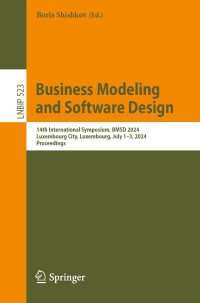 Cover image: Business Modeling and Software Design 9783031640728