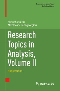 Imagen de portada: Research Topics in Analysis, Volume II 9783031641886